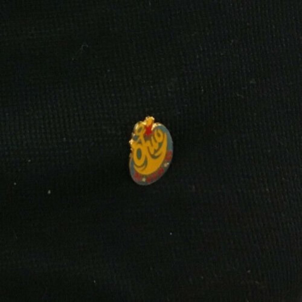 Ohio VFW 93-94 Pin 1"x ⅝" Gold Tone Enameled in Yellow, Blue & Red 1 oz.